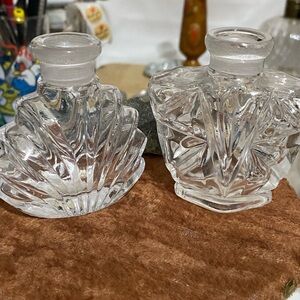 Elegant Clear Glass Vases Set